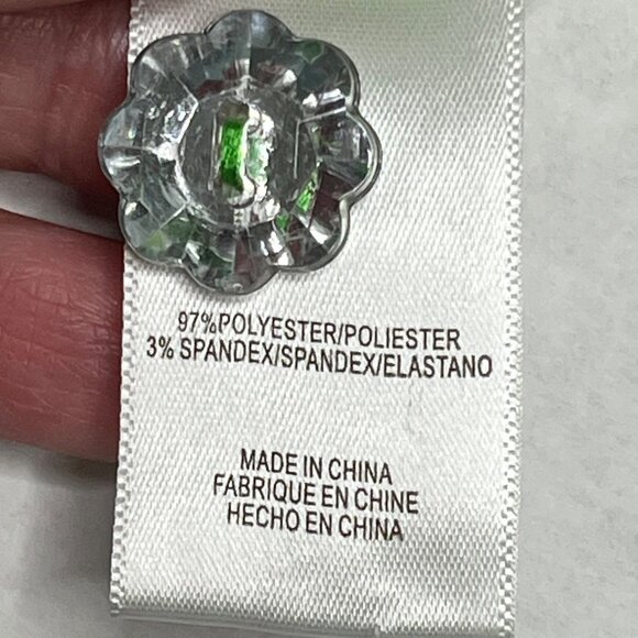 WAYF Womens Green Cropped Button-Up Blazer Top Size XL - Picture 8 of 8